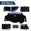 Toyota Vellfire (2008-2015) - Black Blue 1 Set Dashboard Cover Mat