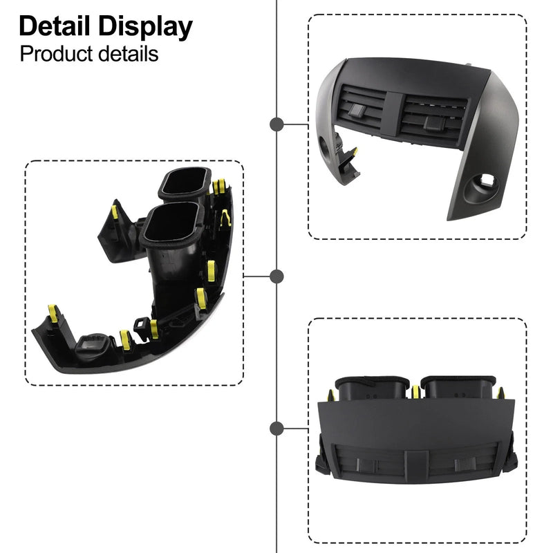 Toyota RAV4 Black Center DASH Vents+Trim Bezels (2006–2012)