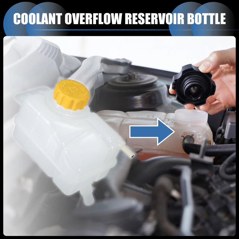 Chevrolet Aveo Set Coolant Expansion Overflow Tank with Cap