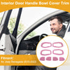 Jeep Renegade (2015-2023) - 4 x Pink ABS Interior Door Handle Bowl Cover Trim