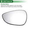 Ford B Max Left Side White Mirror Glass w/ Back Aspherical (2012-2019)