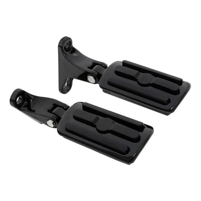 Harley Street Glide Black Rear Passenger Footpegs (1993-2025)