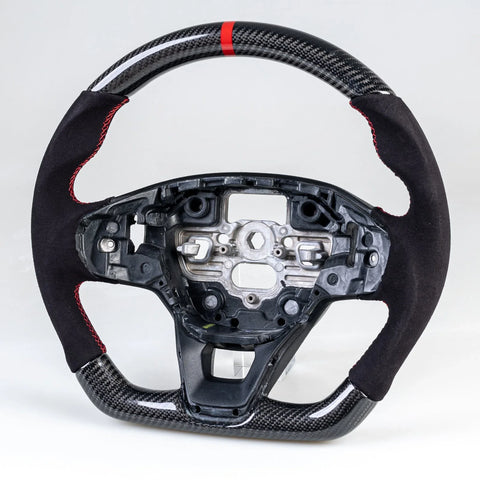 Ford Bronco Sport Steering Wheel Carbon Flat Bottom Suede (2021-2024)