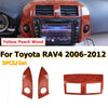 Toyota RAV4 Yellow Peach Wood Console Frame Cover (2006–2012)