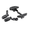 Harley Road Glide Passenger Floorboards & 1-1/4" Highway Footpegs (93-25)