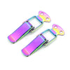 Universal 2 x Neon Chrome Electroplate Bumper Trunk Quick Release Fasteners