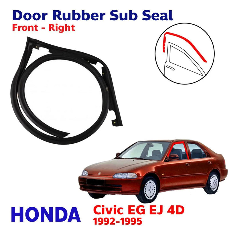 Sub-Seal Door Rubber Front Right Fits Honda Civic EG EJ EH 4D Sedan 1992-95 D02