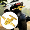 Motorcycle License Bracket Universal Fender Eliminate Gold Tone