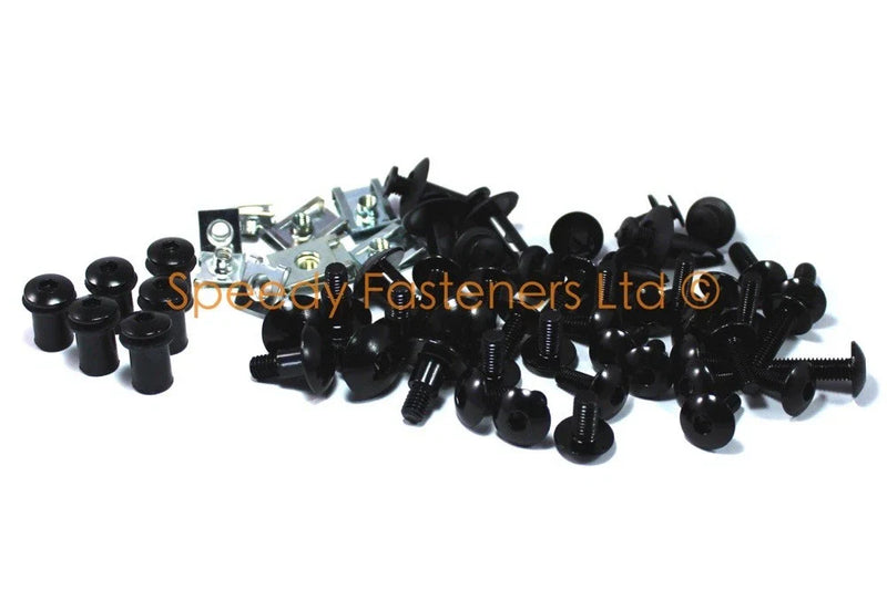 Honda ST1100 2 x Negro Aluminio carenado y parabrisas (1991–2002)