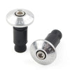 Motorcycle CNC Handlebar Grips & End Cap Plugs (Fits Most Models)