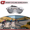 Motorcycle Motorcycle Riding Goggles Deep Gray Lens White Frame PC PU Sponge