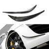 Audi R8 Real Carbon Fiber Front Bumper Side Canards Spoiler Trim fit
