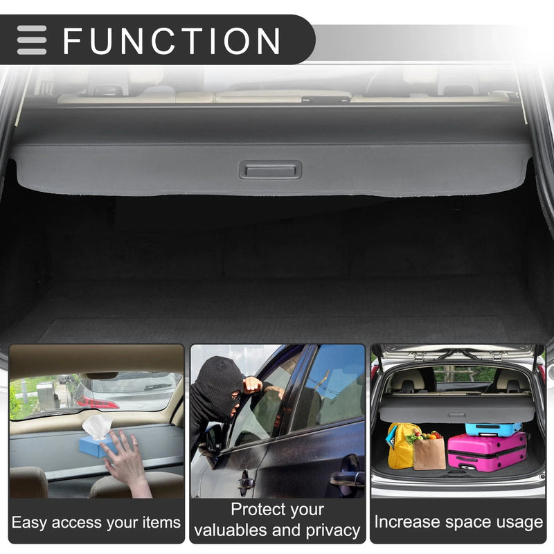 Land Rover Discovery (2022-2024) Black Fiber Retractable Cargo Cover
