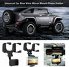 Car 360° Rotation Rear View Mirror Smartphone Holder