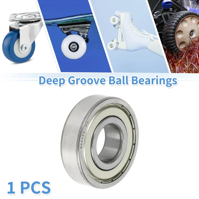 Scooter Skateboard Wheel P0 25x62x17mm 1 Pc Deep Groove Ball Bearings