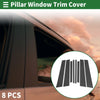 BMW X3 (2011-2017) Carbon Fiber Black 8 Pcs Door Pillar Window Trim