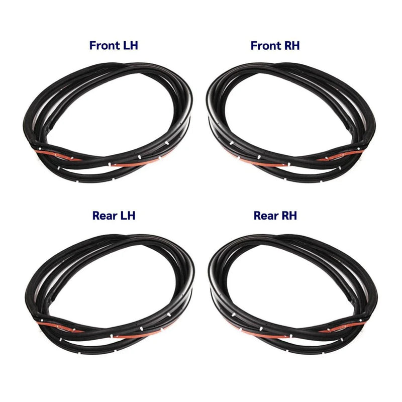 Door Rubber Seal Weatherstrip Set 4 Fits Honda Civic EC ED EE EF SED 1988-91 D06