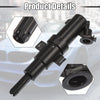BMW 323Ci Front Left & Right Headlight Washer Nozzle Sprayer Jet