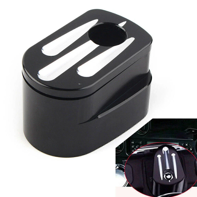Harley Street Road Glide CNC Billet Aluminum Black Ignition Switch Cover