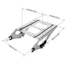 Harley Touring Street Glide Chrome Detachable  Up Luggage Rack (2014-2025)