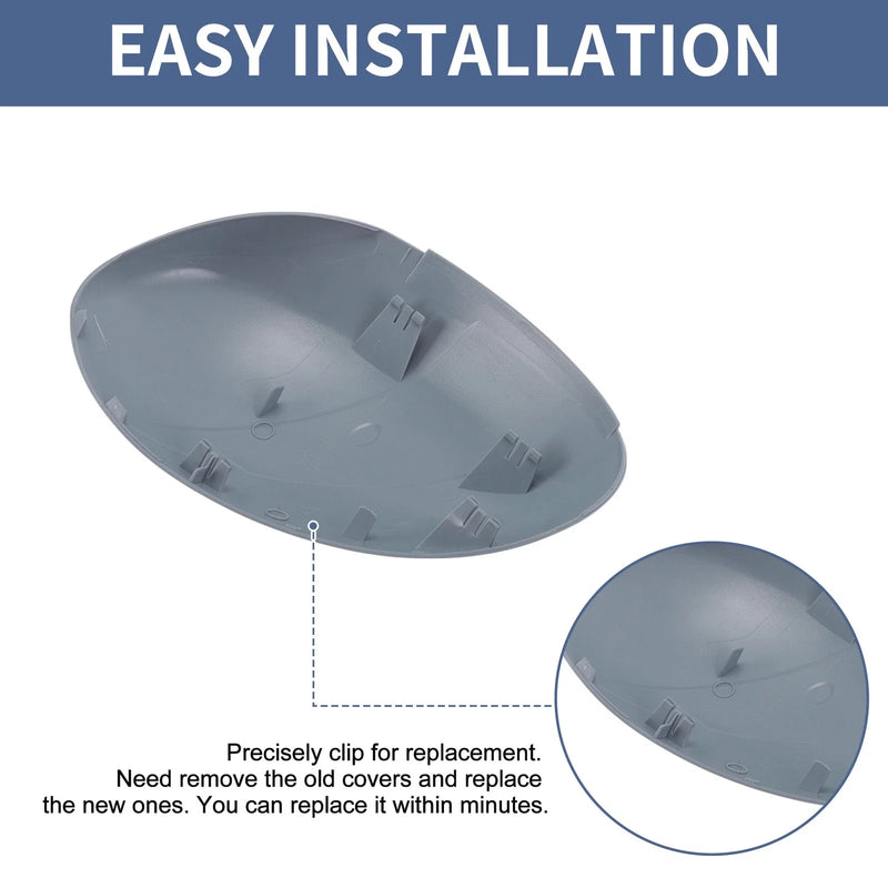 CITROEN C1 Right Passenger Side Mirror Cover Cap Grey (2005-2014)