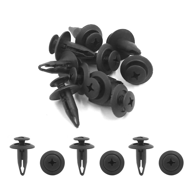 Ford 10 x 6mm Hole Dia Plastic Bumper Push Clips