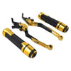 Yamaha FZ MT 07 09 Folding Gold Brake Clutch Lever Grip Set (2014-2020)