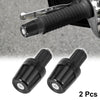 Motorcycle 2 x Pair Universal 17mm Hand Grips Handlebar End Caps Plug