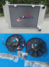 Mazda RX2 RX3 RX4 RX5 RX7 Aluminum Radiator & Fans (1970-1985)