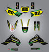 Kawasaki KLX 140 (2008-2014) - Factory Style Decals Custom Graphic Kit