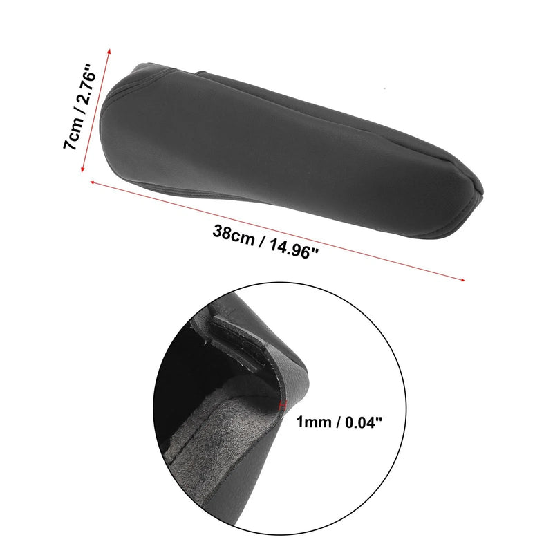 Toyota Sienna Black Microfiber Leather Front Seat Armrest Cover (2011-2023)