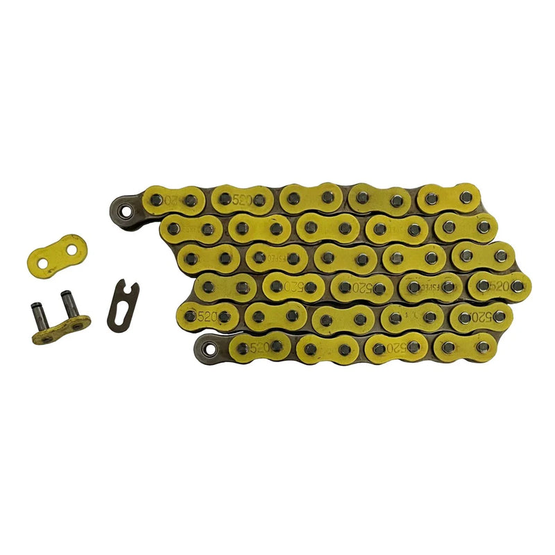 Polaris RZR 170, 170 EFI Yellow 520x60 Non O-Ring Drive Chain (2009–2021)