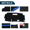 Nissan Serena C28 (2015-2024) - Black Blue 1 Set Dashboard Cover Mat