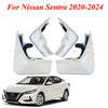 Nissan Sentra Mud Flap Splash Guard / 4 x / White Fresh Powder (2020–2024)