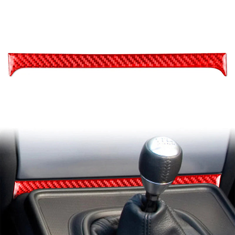 Honda S2000 Carbon Fiber Red Interior Below Radio Console Cover Trim (2000-2009)