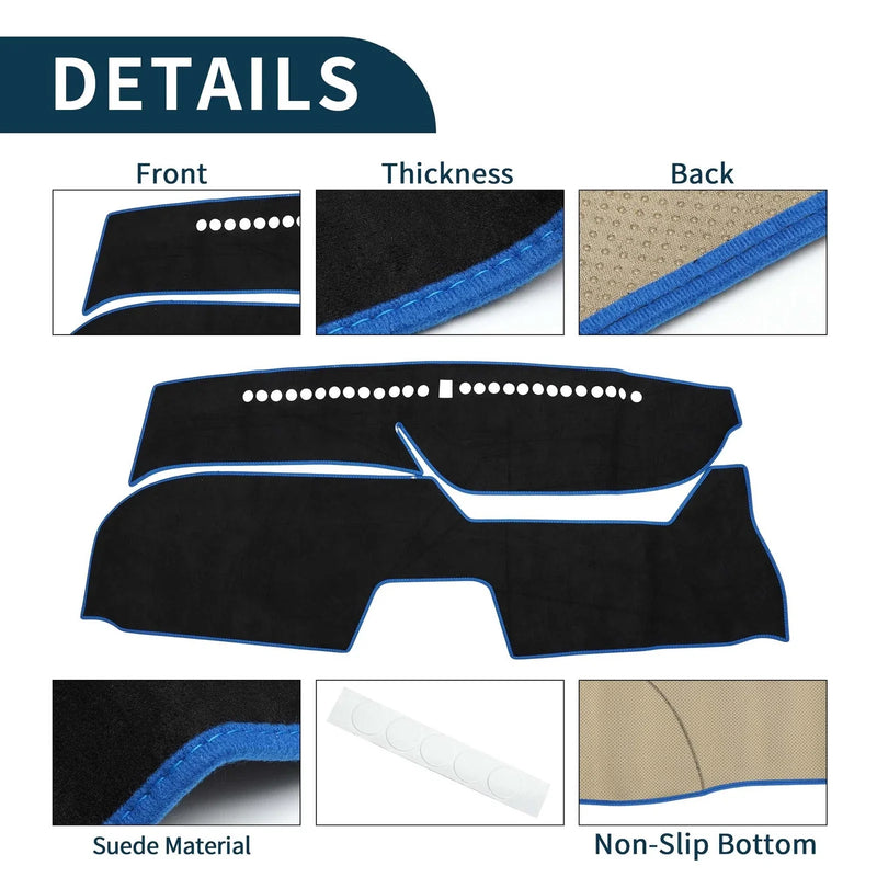 Honda Freed GB5 / 6 / 7 / 8 (2016-2024) Black Blue Dashboard Cover Mat