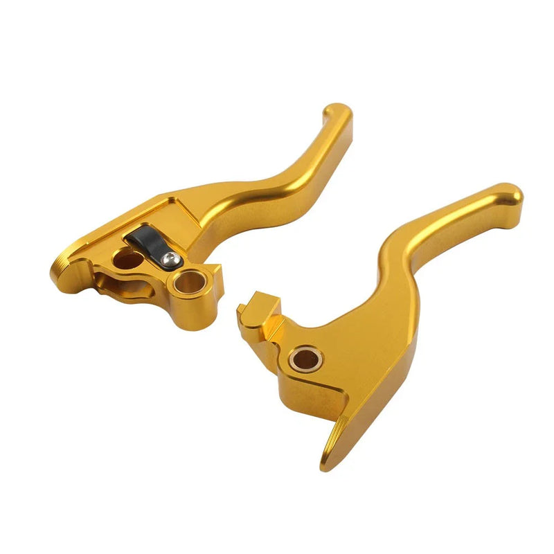 Harley Street Bob FXBB Softail 114 Gold Brake Clutch Levers 5.9" (15-22)