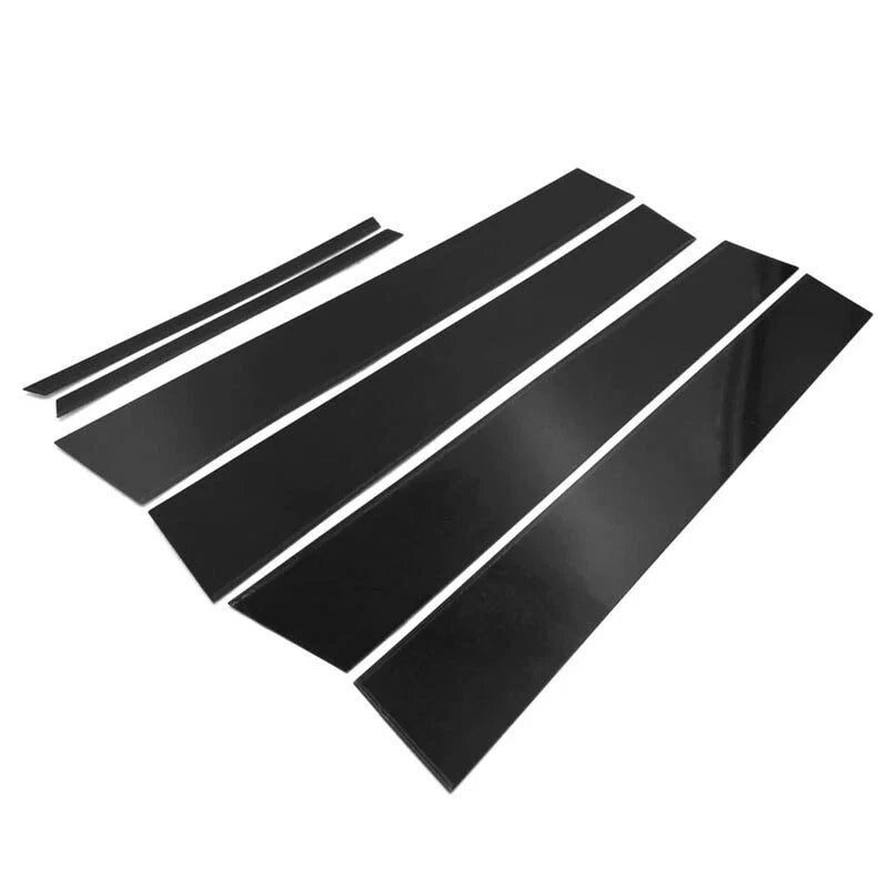Toyota Corolla 6 x Black Window Pillar Posts Trim Covers (2014-2018)