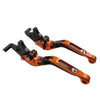 BMW R1200GS R1250GS CNC Orange Extendable Brake Clutch Levers (2013-2020)