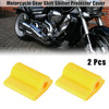2 x Universal Yellow Gear Shift Shifter Protector Cover Anti Slip Motorcycle