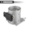 Ford E-150 E-350 (1997-2000) Silver Tone Air Flow Sensor Meter