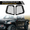 Jeep Wrangler JL 2018-2024 Black Dashboard Side Air Vent AC Outlet Cover