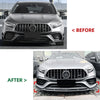Benz W177 A45 A45S Front Spoiler Lip Splitter (2019-2023)
