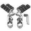 Harley Chrome 1.25" Engine Guard Highway Foot Pegs & Clamps