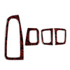 Benz C-Class, GLC-Class 4x Fire Red Door Window Switch Panel Trim (15-23)