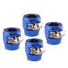 Fuel Oil Water Pipe 4pc AN8 Fuel Hose Clamp Finisher