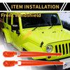 Jeep Wrangler JL JLU Front Window Wiper Arm Blades Cover Trim (2018-2023)