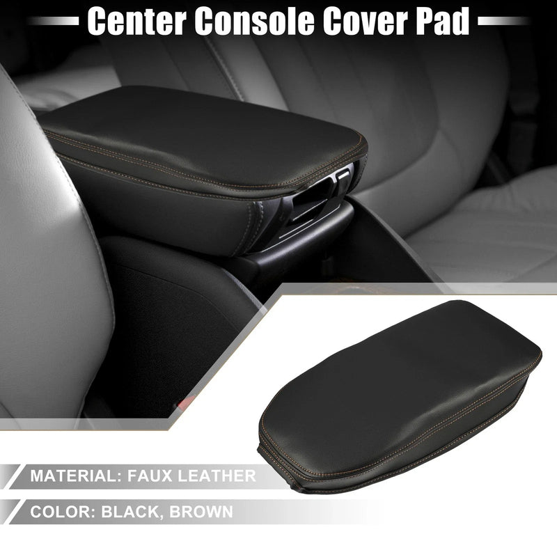 Toyota RAV4 Black Brown Center Console Cover Armrest Cover (2019–2022)