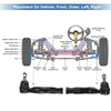 Ford Fusion Front Outer Tie Rod End Links (2006-2012)