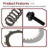 Yamaha YZ250 Clutch Friction Steel Plates w Spring Bolt (2002–2024)